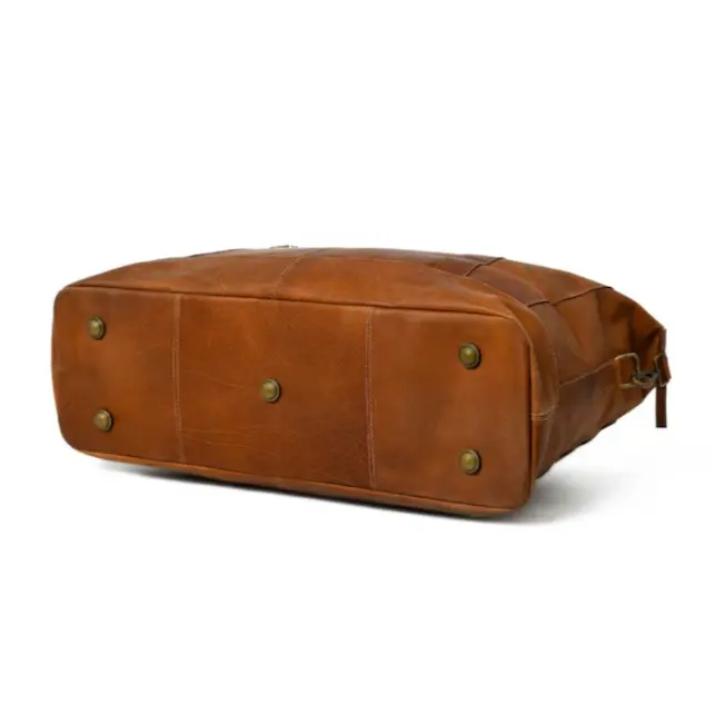 Miseleyio Genuine Cowhide Leather Cabin Luggage Bag Sports Style Travel Workout Gym Office Bag with Workout Hold All Feature Holidays