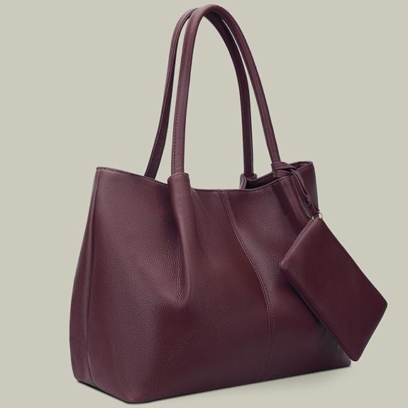 Tote Bag for Women Vegan Leather Shoulder Purse Large Capacity Travel Bag