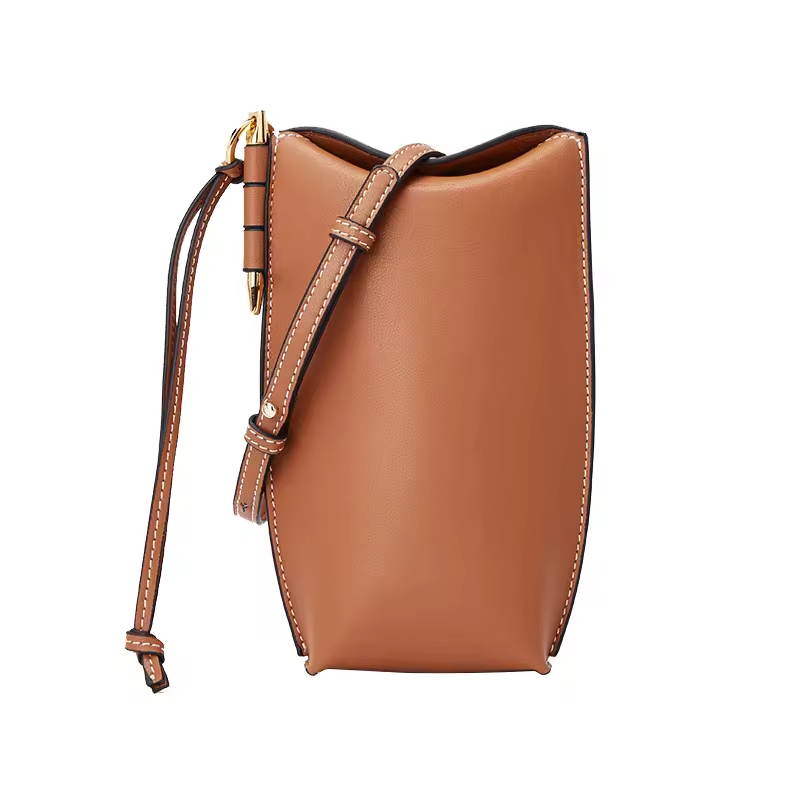 Ladies Fashion Genuine Leather Sling Purse Mobile Phone Cellphone Mini Small Crossbody Bag for Women