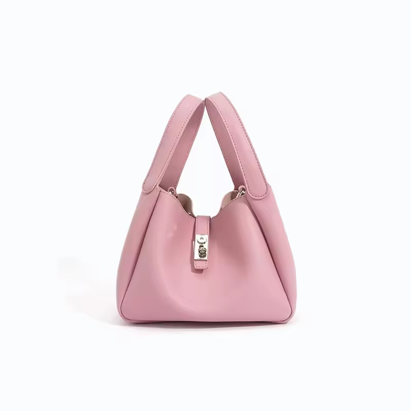 Fashion Ladies High-end Genuine Leather Bags Bucket Shoulder Hand Bag for Women