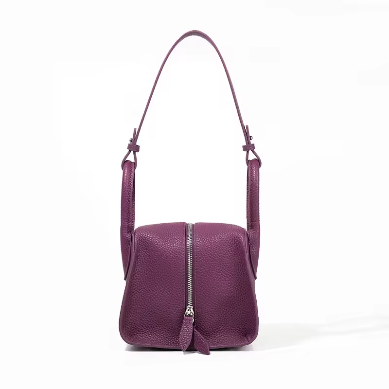 Fashion Simple Genuine Leather Women Shoulder Bag Unique Retro Real Leather Women Handbag