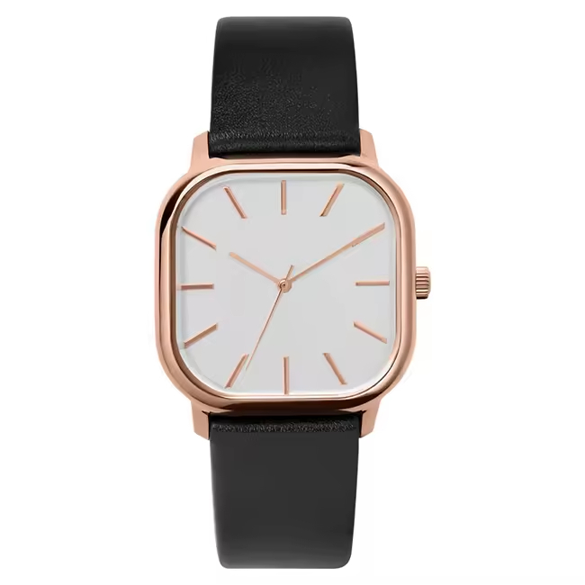 New Arrival Fashion Design Nice Quality Hot Selling Leather square Unique Wholesale Watches for Men and Women