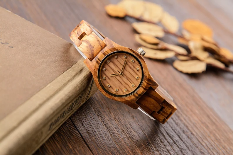 Wood Watch for Women, Mother's Day Gift, 5th Anniversary Gift, Personalized Birthday Gift for Mom, Anniversary Gift for Her